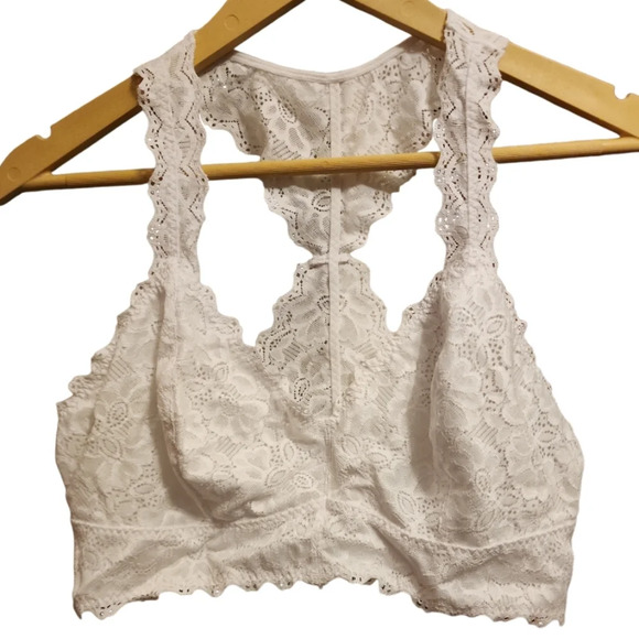 Jezebel Other - White Lace Bralette Jezebel by Felina Hourglass Back size X-large Lightly Lined
